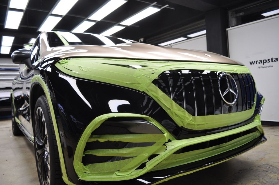 벤츠 EQS SUV 마이바흐 투톤 스타일 랩핑 시공기 / 수원 영화동
