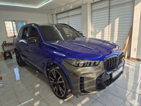 BMW X5 3M 2080 유광 라즈베리 블루 전체 랩핑 WRAP91 / 마산, 김해, 창원