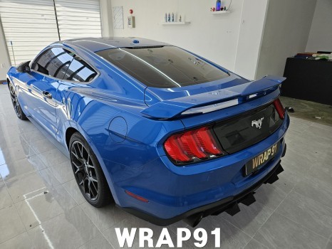 양산 창원 밀양 포드 머스탱 랩핑 3M 2080 사틴블랙 배트맨 차 만들기 / 마산, 김해, 창원