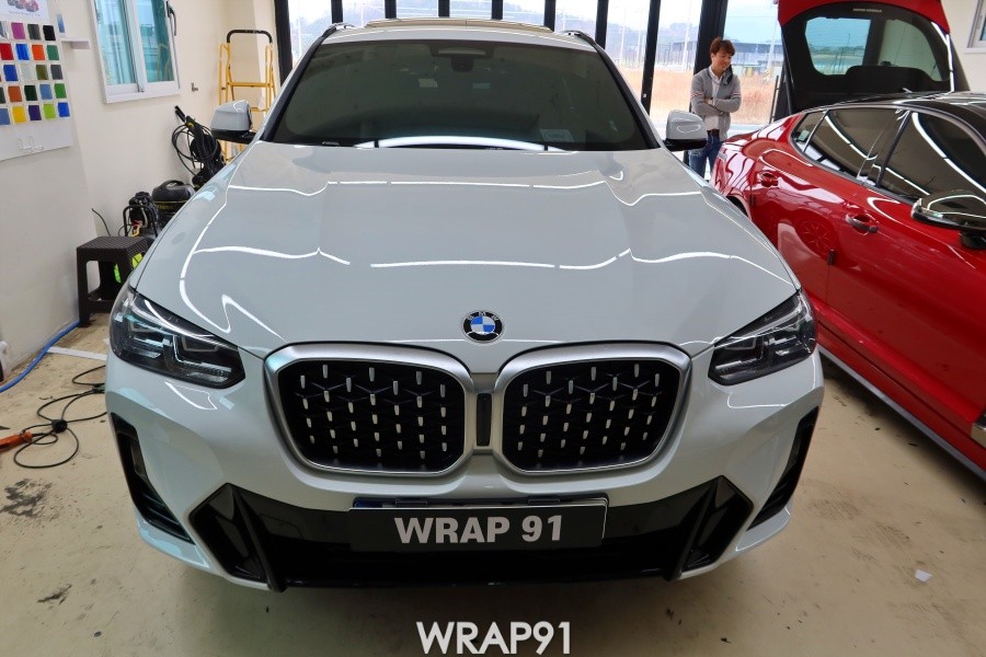 BMW X4 실내 포인트 랩핑 - 3M 4D 리얼카본, 경남 창원 자동차 랩핑 전문점 랩91 / 마산, 김해, 창원
