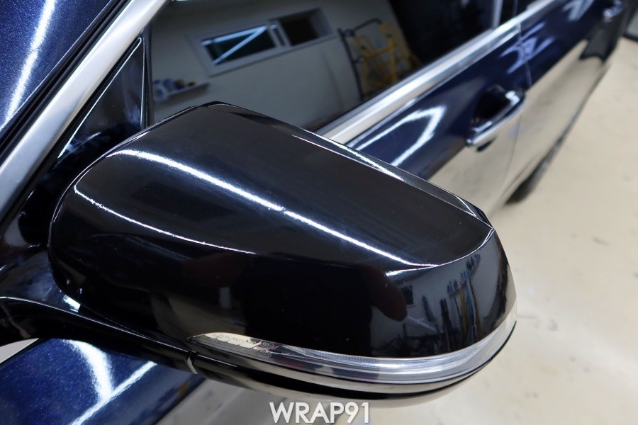 제네시스 G80 전체 랩핑 - 3M 2080 유광 미드나잇 블루, 부산 자동차 랩핑 전문 랩91 / 마산, 김해, 창원