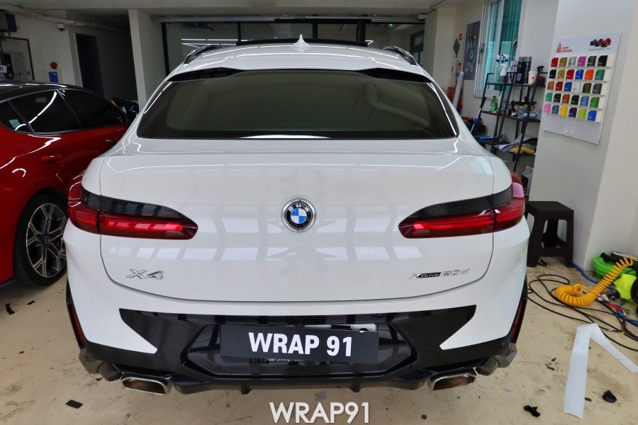 BMW X4 실내 포인트 랩핑 - 3M 4D 리얼카본, 경남 창원 자동차 랩핑 전문점 랩91 / 마산, 김해, 창원