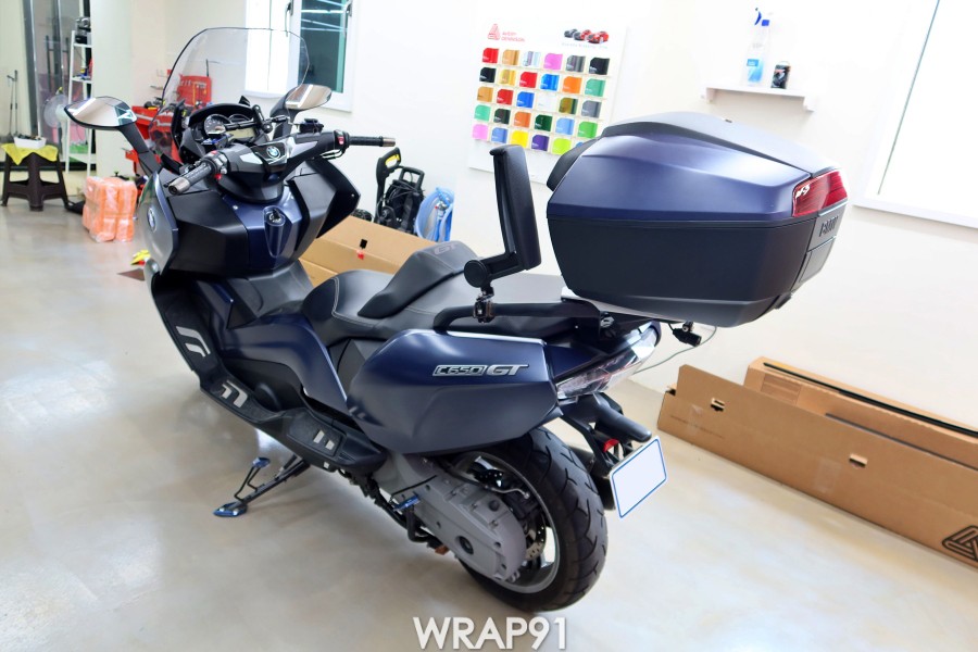 BMW C650 GT 카멜레온 랩핑 - 에이버리 유광 프레시스프링, 경남 부산 바이크랩핑 랩91 / 마산, 김해, 창원