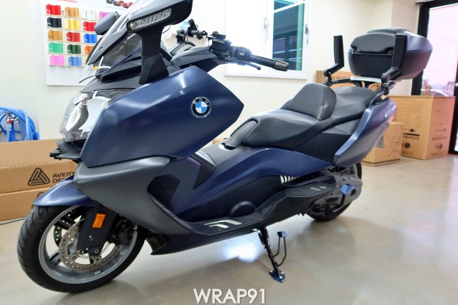 BMW C650 GT 카멜레온 랩핑 - 에이버리 유광 프레시스프링, 경남 부산 바이크랩핑 랩91 / 마산, 김해, 창원