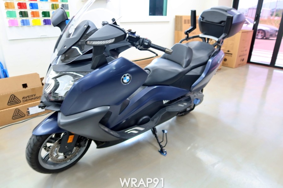 BMW C650 GT 카멜레온 랩핑 - 에이버리 유광 프레시스프링, 경남 부산 바이크랩핑 랩91 / 마산, 김해, 창원