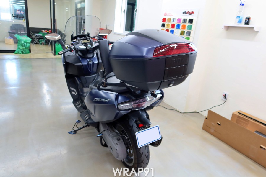 BMW C650 GT 카멜레온 랩핑 - 에이버리 유광 프레시스프링, 경남 부산 바이크랩핑 랩91 / 마산, 김해, 창원