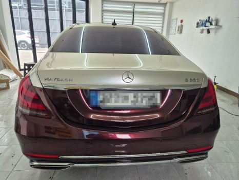 벤츠 S650 마이바흐 투톤 랩핑 브라바도 블랙 로즈, 샴페인 골드 WRAP91 / 마산, 김해, 창원