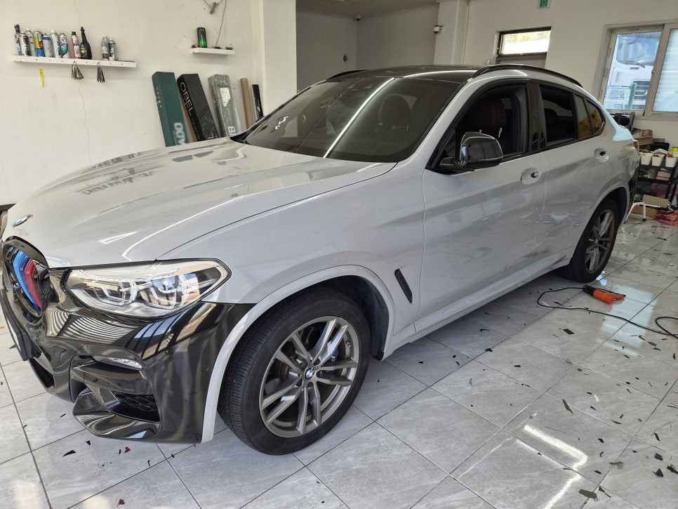부산랩핑 BMW 전체랩핑｜OBEL BMW BROOKLYN GREY 시공 및 그릴 교체 / 마산, 김해, 창원