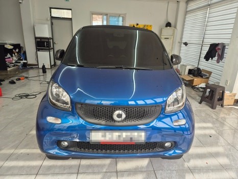 벤츠 스마트 포투 3M 2080 유광 블랙 포인트 랩핑 WRAP91 / 마산, 김해, 창원