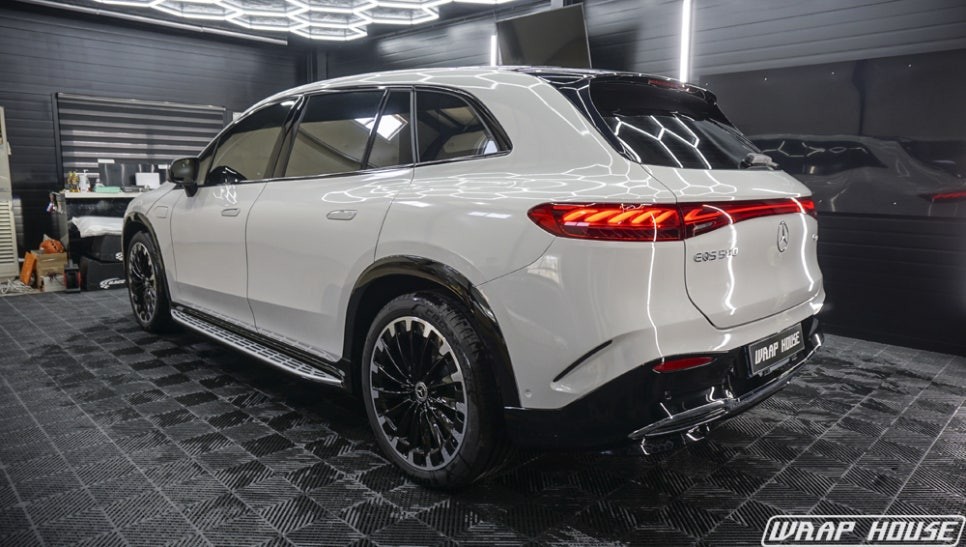 벤츠 EQS SUV LB볼케닉그레이 전체랩핑 시공[김포랩핑][랩하우스] / 김포시 양촌읍