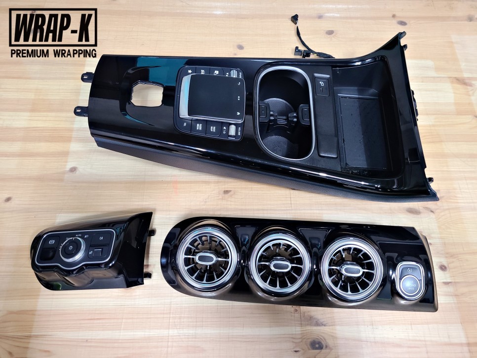 벤츠 CLA250 카본 필름으로 실내 랩핑 / 고양 덕양구