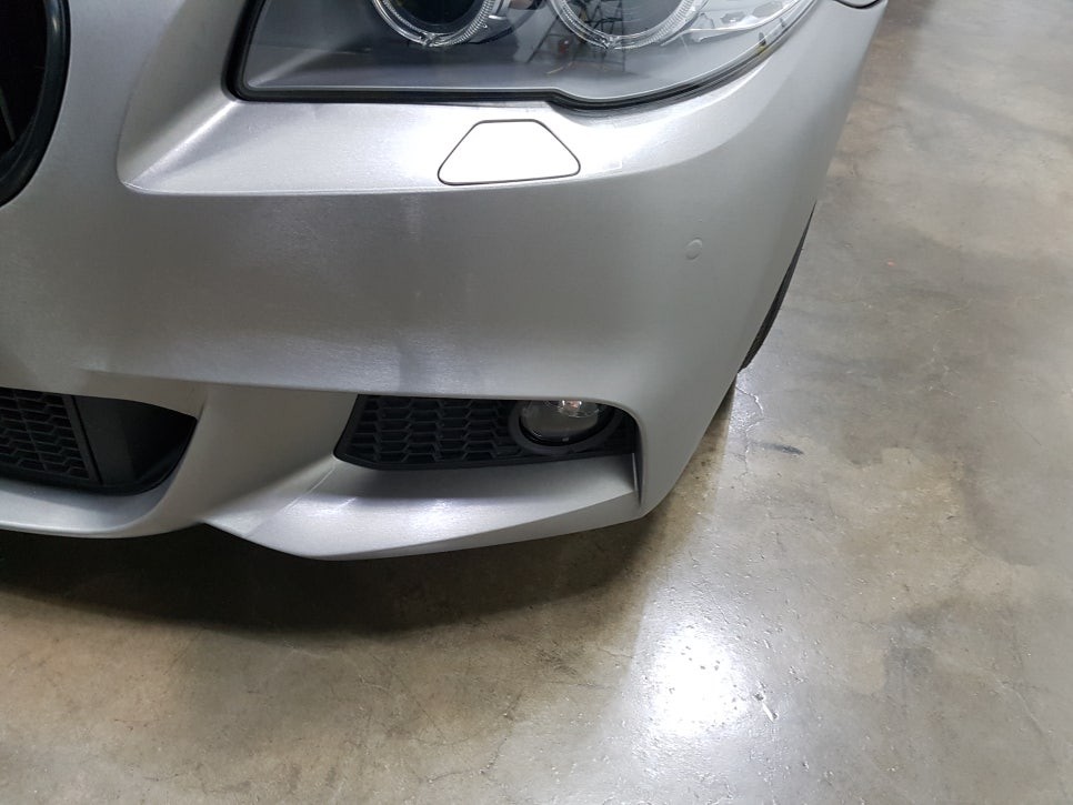 [랩샵]수원랩핑 BMW 520D 랩핑보수 브러쉬티타늄