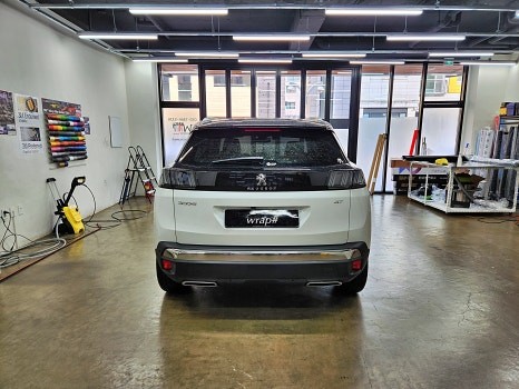 푸조 3008GT 크롬죽이기 크롬딜리트 포인트랩핑