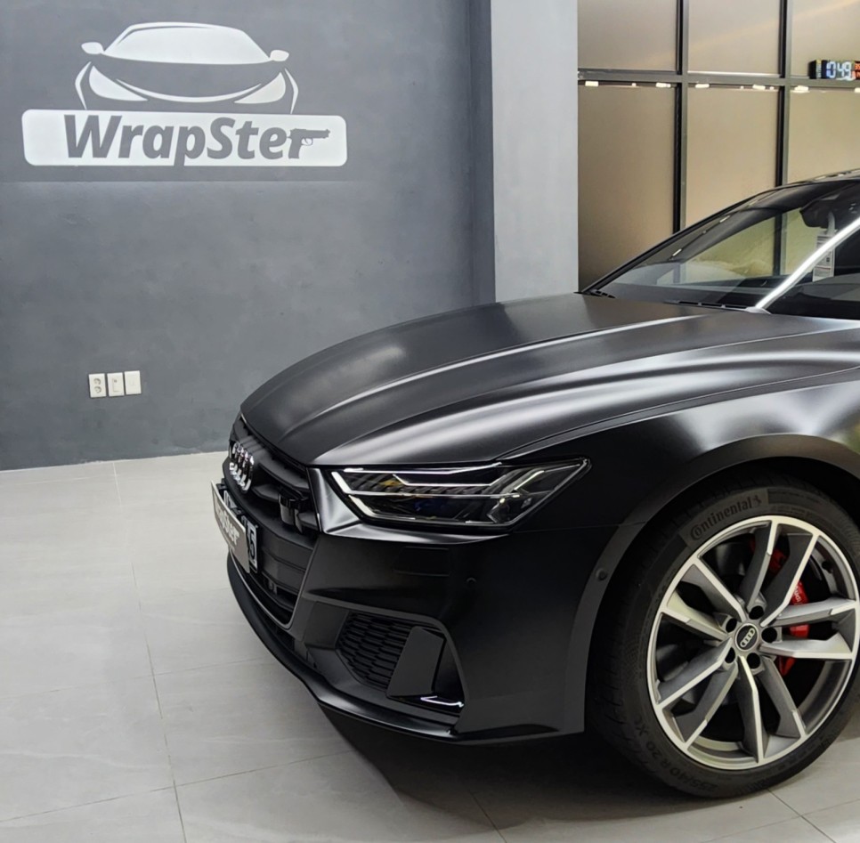 Audi A7 에이버리 사틴블랙 전체랩핑 / 아우디 / A7 / 경기도 고양시