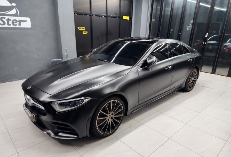 랩스터 벤츠 CLS450 사틴 블랙 전체랩핑 / 고양 신원동