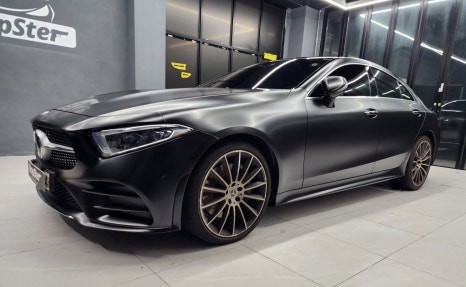 랩스터 벤츠 CLS450 사틴 블랙 전체랩핑 / 고양 신원동
