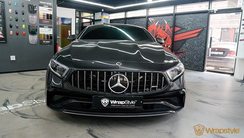 김포랩핑 벤츠 CLS53 amg 전체랩핑 이노즈텍 초크 그레이