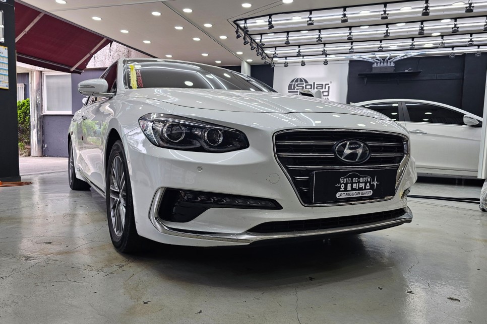 IG 그랜저 블랙 다이아몬드 스포츠형 그릴 하단 번호판 교체 / 진주, 창원, 순천