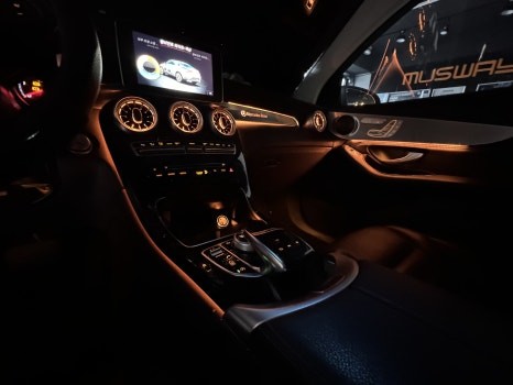 부산 벤츠 X253 GLC 최상급 송풍구 1.2열 엠비언트 64색 업그레이드 대쉬보드 벤츠마크 몰딩 시공은 부산 RPM카 멀티샵! / 부산 동래, 양산