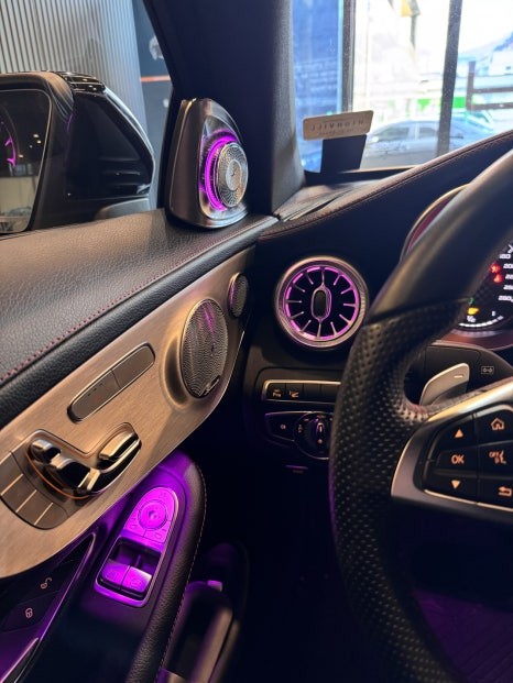 부산벤츠부메스터 송풍구엠비언트 W205 C43amg쿠페튜닝 업그레이드 / 부산 동래, 양산