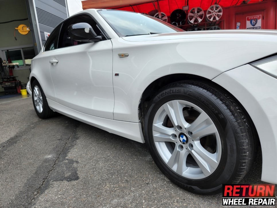 [파주휠복원] BMW 120d 16인치 실버 휠 복원