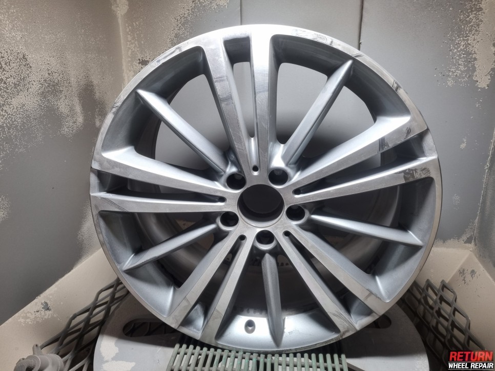 [파주휠복원] 벤츠 cls 400d 19인치 휠 복원 / 파주,일산,포천