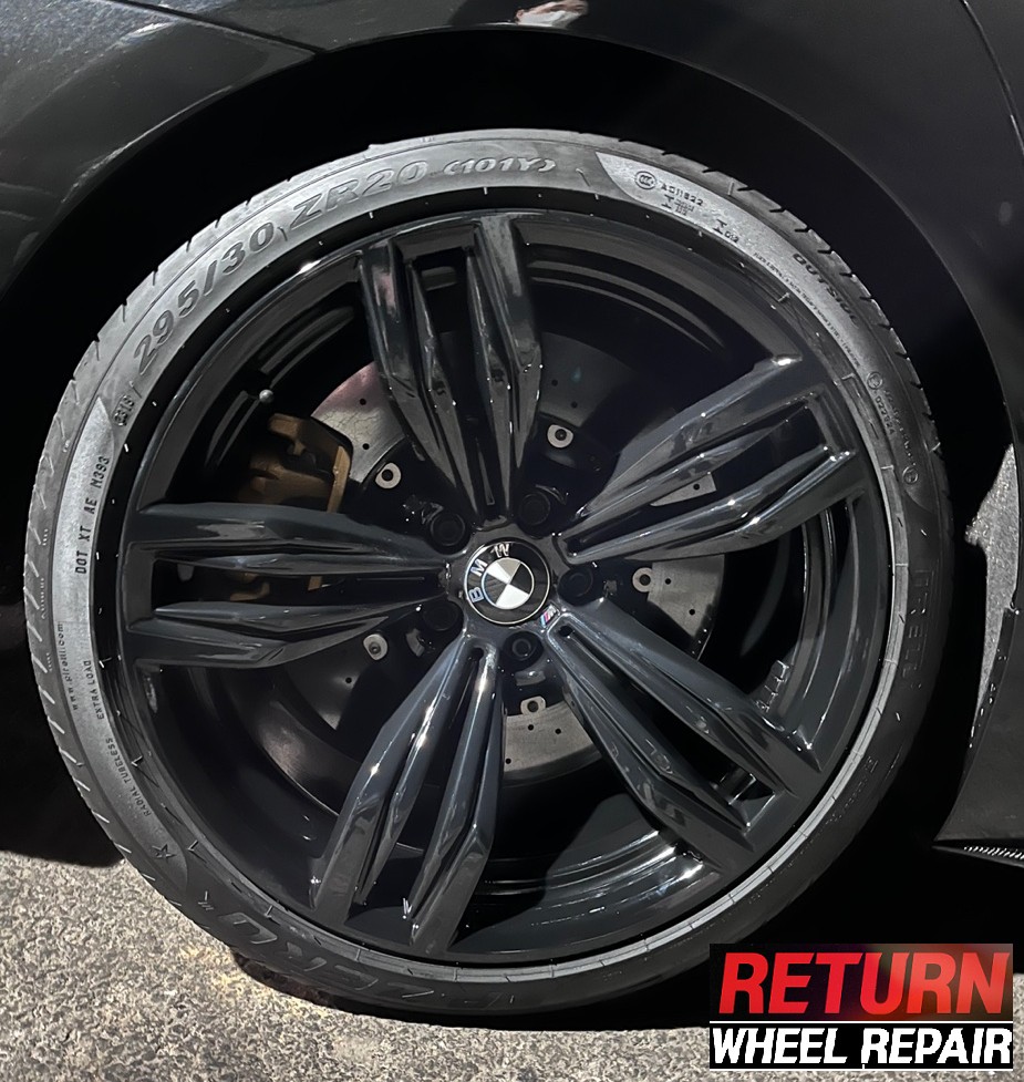 [파주휠복원]  BMW M6 블랙유광 휠 복원 / 파주,일산,포천