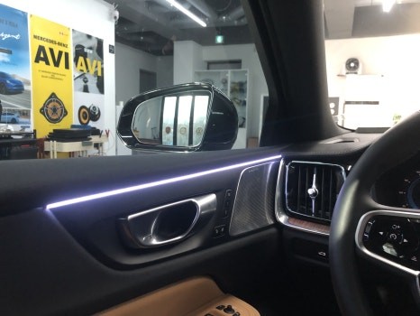 볼보 S60 엠비언트 라이트 장착. 대전 엠제이솔루션 / 대전,세종,청주