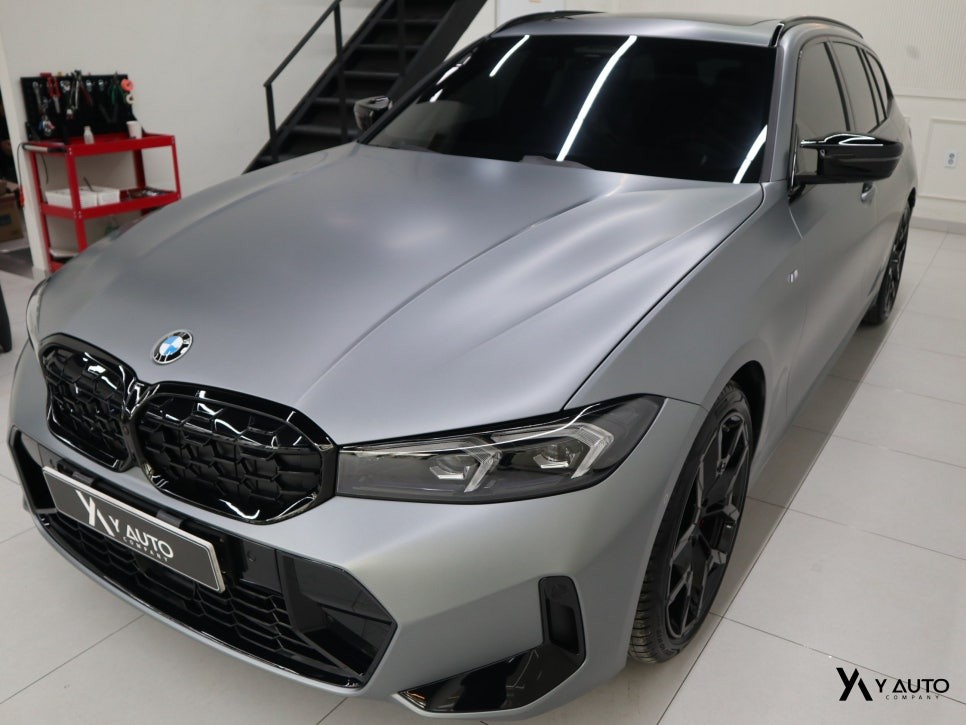 BMW 340i 투어링 다이노매트 전체 무광 PPF 시공
