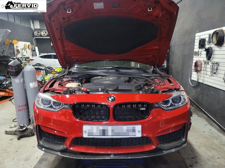 [BMW F30 320D M3룩 범퍼 바디킷 물피도주 사고수리]부산 수입차 튜닝 드레스업 전문 팀퍼비드 + 헤드램프 + 전조등 + 카본스플리터 + 카본프론트립