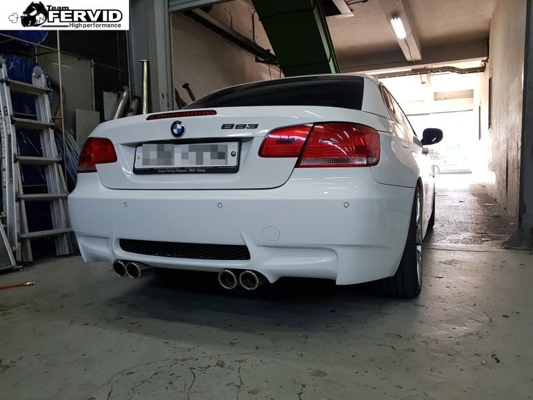 [BMW E93 328i 컨버터블 듀얼배기 커스텀배기 + 부산 배기튜닝전문 팀퍼비드]수입차 배기 + m3범퍼 + m3룩 + m바디킷 + 수입차튜닝 전문 + JSR퍼포먼스 + 듀얼팁
