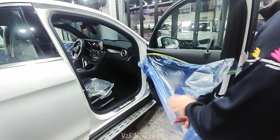 벤츠 GLC 쿠페 3M NR 반사필름작업으로 열차단 대비