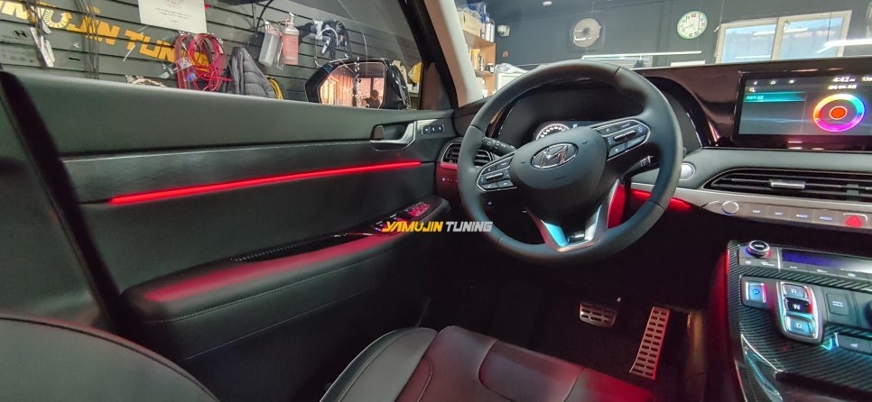 팰리세이드 엠비언트 무드등. 순정 모니터 활성화 / 포천, 양주, 의정부, 동두천