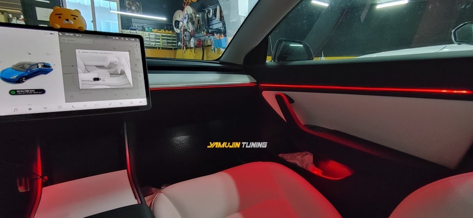 테슬라 모델3 비노출 아크릴 엠비언트 무드등이 실내를 완성합니다. / 포천, 양주, 의정부, 동두천