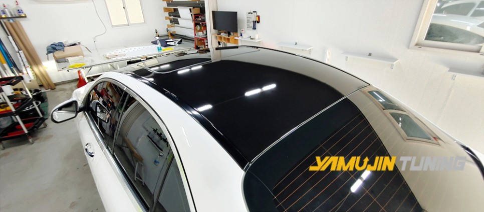 벤츠 C200 루프스킨, 3M 2080 블랙 유광 포인트 랩핑의 매력을 야무진 튜닝에서 느껴봅시다~ / 포천, 양주, 의정부, 동두천