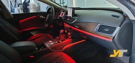 아우디 A7 실내 엠비언트 라이트 튜닝, 순정 한계를 넘어선 감성 업그레이드 / 포천, 양주, 의정부, 동두천