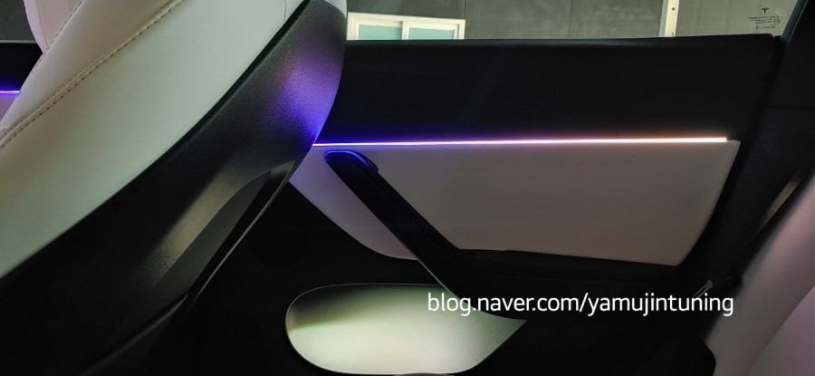 테슬라 모델Y 엠비언트 무드등 순정모니터 연동 무빙 엠비언트 / 포천, 양주, 의정부, 동두천