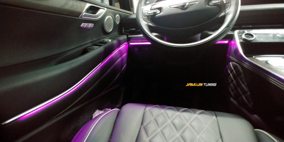 풍부한 제네시스 GV80 아크릴 엠비언트 광량업 튜닝을 해봅시다. / 포천, 양주, 의정부, 동두천