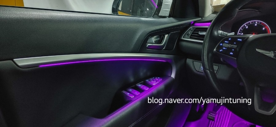 제네시스 G70 내부 완벽한 비노출 엠비언트 무드등 / 포천, 양주, 의정부, 동두천