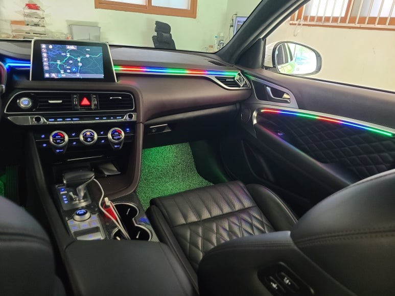 대전 제네시스G70 엠비언트 시공 잘하는 곳 / 대전 서구 도마동