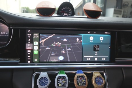 대구 포르쉐 코딩 971 파나메라 안드로이드 네비게이션 PCM 4.0 풀스크린 전체화면 활성화 / 대구 구미