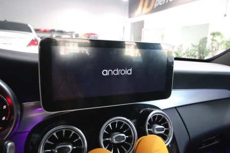 대구 수입차 안드로이드 네비게이션 교체 C클래스 안드로이드오토 카플레이 / 대구 구미