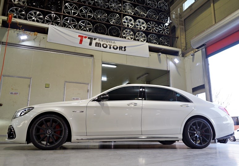 [ 벤츠 S560 휠튜닝 작업 ] 벤츠 W222 S63 AMG 정품,중고 20인치휠 장착작업. 부천 휠전문점 (주)티티모터스 / 인천 서구 석남동