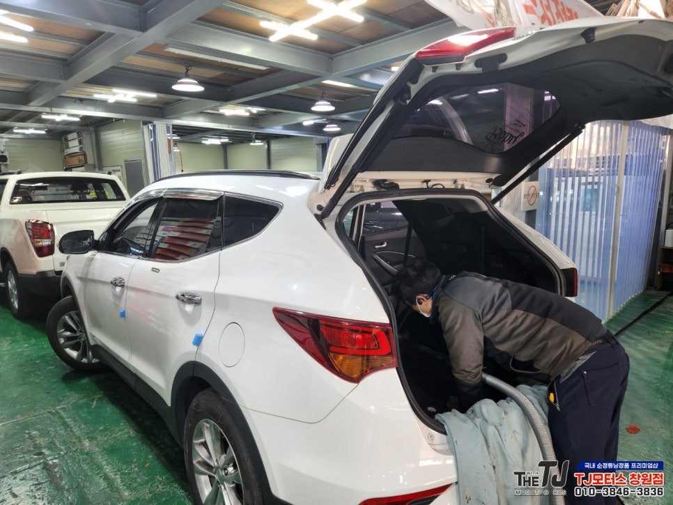 창원 김해 마산 진주지역에 찾아주신 싼타페DM 5인승을 7인승으로 구조변경 튜닝 / 창원시 마산회원구 봉암동