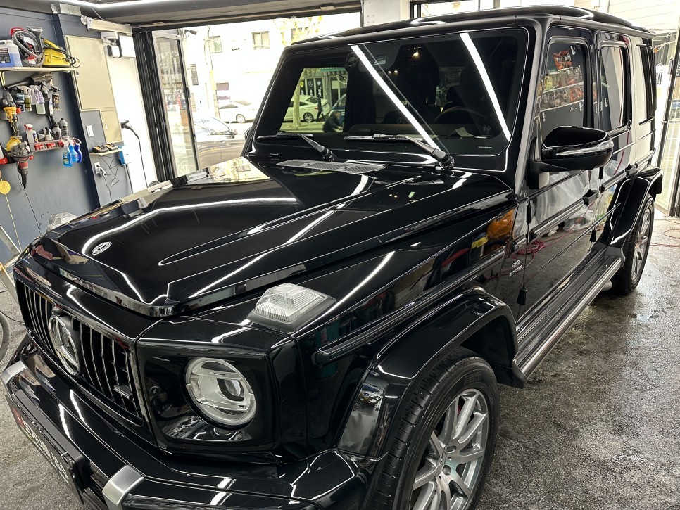 벤츠 SUV G바겐 G63 AMG 외부세차 내부 클리닝 휠 세척 디테일링 성수 세차