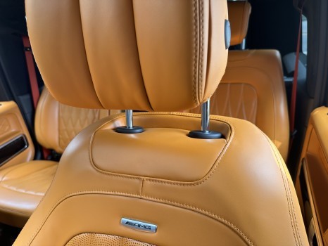 벤츠 지바겐 G바겐 G63amg(W463b) 실내 커스텀 핸들 시트 가죽 염색 에르메스 오렌지 커스텀 튜닝 시공 / 서울 성동구