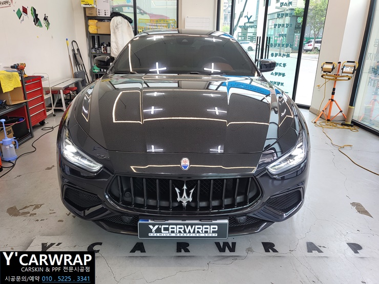 리얼 카본 PPF 필름 본넷 시공 :) 마세라티 기블리 / 화성 동탄치동천로