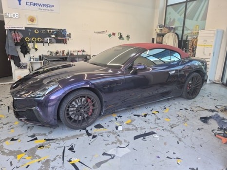 마세라티 그란트리스모 트로페어 전체랩핑 :) 비닐프로그 미드나잇 퍼플 / 화성 동탄치동천로