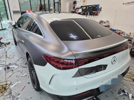 벤츠 EQS 53 AMG 사틴 다크 그레이 :) 동탄 전체랩핑 와이카랩 / 화성 동탄치동천로