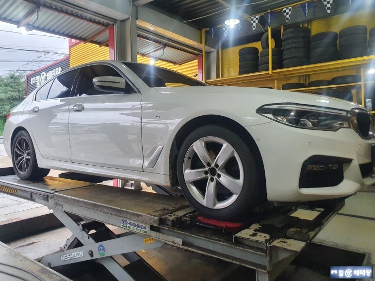 BMW520d 굴절수리 [포트홀충격][야간주행] / 인천 서구 금곡동